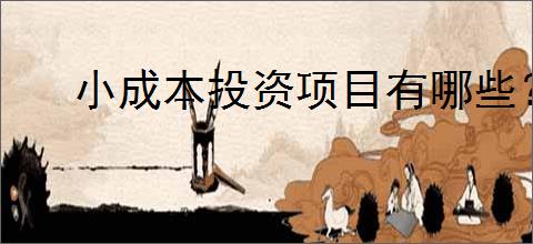小成本投资项目有哪些？40岁失业者小生意                </div>
                                <div class=