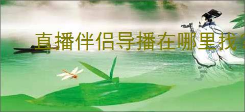 直播伴侣导播在哪里找？如何定位                </div>
                                <div class=
