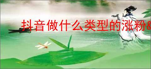 抖音做什么类型的涨粉                </div>
                                <div class=